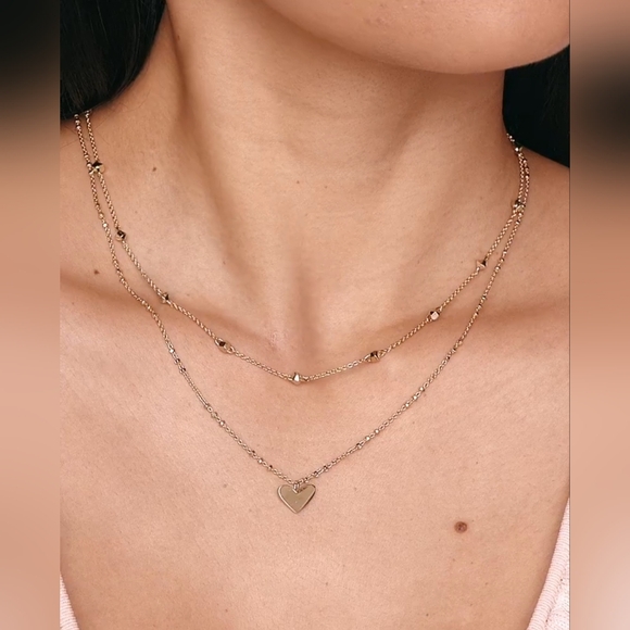 Kendra Scott Gold Heart Necklace - Picture 9 of 11